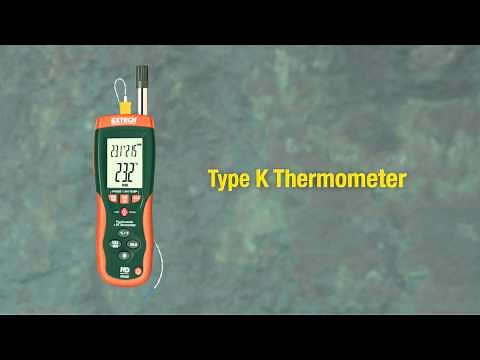 Extech HD500 Psychrometer with Infrared Thermometer - Demo