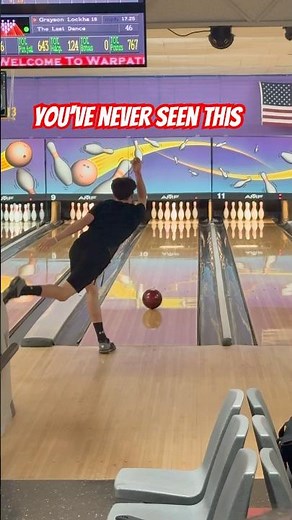 Wrong shot, right result. Would you take it? Drop a YES below if so. 🎳 #bowling #OBUD #youthbowling