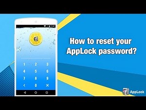 How to reset your AppLock password?