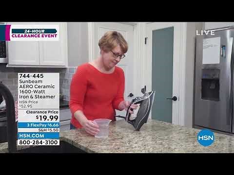 Sunbeam\nAERO Ceramic 1600Watt Iron Garment Steamer