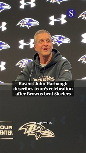 Ravens coach John Harbaugh describes the scene at his home when the Browns beat the Steelers, 13-6. He had coaches and several players over to watch the game that decided whether Baltimore was still in the hunt for the division title. Read more: https://bit.ly/3YLk3Ge 🎥: Karl Merton Ferron, @baltimoresun | The Baltimore Sun