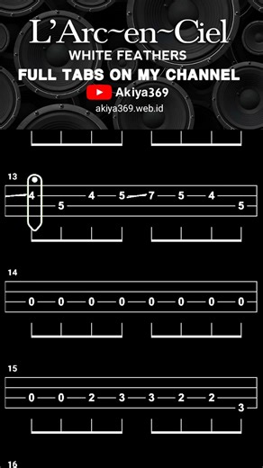 WHITE FEATHERS / L'ARC~EN~CIEL【BASS TAB】 #shorts #basstabs #larcenciel