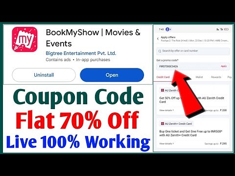 Bookmyshow Coupon Code 2025 | How To Book Movie Ticket Online | Discount Code | Bookmyshow