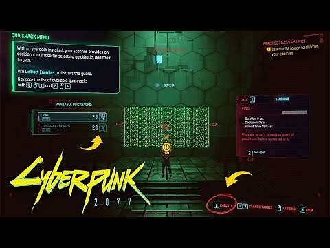 Cyberpunk 2077 Hacking Tutorial: Practice Makes Perfect - How to Hack Tv Screen To Distract Enemy