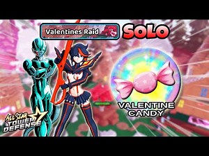 Solo Valentines Raid Event feat. Ryuko & Cooler Tandem | All Star Tower Defense Roblox ASTD