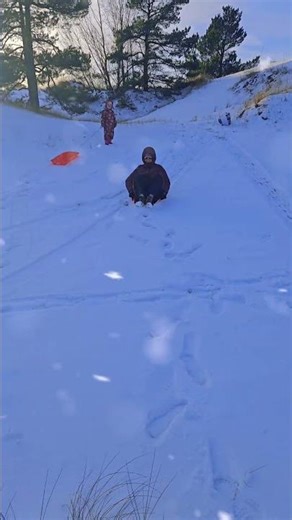 Snow Sliding in Slow Motion ❄️ – Winter Magic in Action #finlandnature #scenicviews #naturelovers