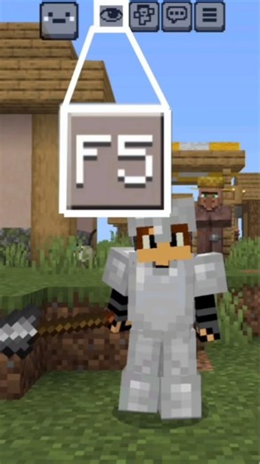 COMO ter F5 no MINECRAFT de CELULAR #minecraft #celular #dicas #game #shorts