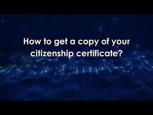 How to get a copy of your citizenship certificate?
