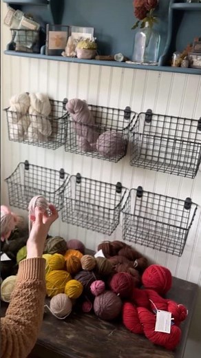 Crochet Yarn Organization & Color-Coordinated Yarn Wall Makeover 🧶✨