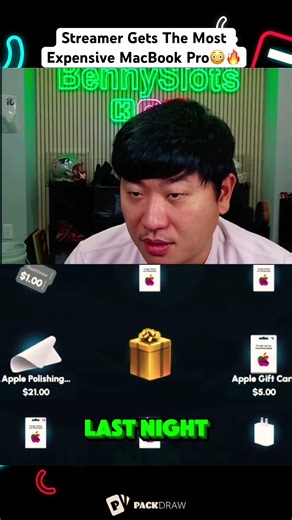 Streamer Gets The Most Expensive MacBook Pro😳🔥 #feedshorts #funny