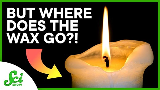 Where does the candle wax go?