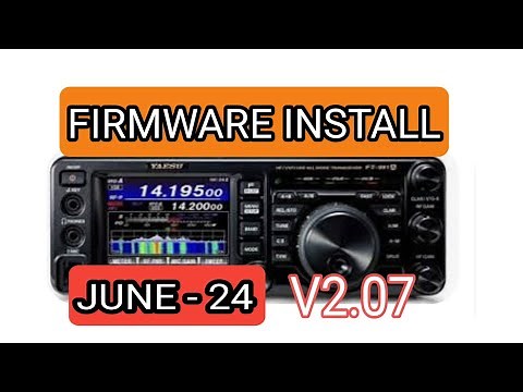 YAESU FT991A - FIRMWARE UPDATE V2.07 - JUNE 2024 (Full Reset After )