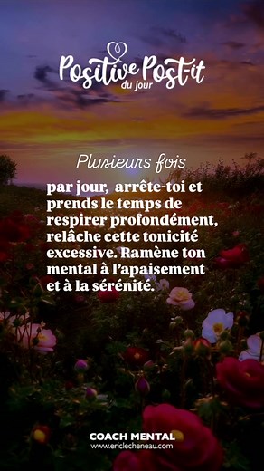 Pensée positive du jour Le Positive Post-it t’aidera à booster ta confiance en soi, à prendre conscience de tes qualités et à approfondir la connaissance de soi. Ces petits mots d’encouragements et de réflexions déclencheront une pensée positive te poussant à regarder à l’intérieur de toi, à entreprendre et à passer à l’action. Belle journée. #coachmental #penseepositive #messagepositifdujour #positivepostit #pourtoi #coach #preparateurmental #oncocoaching #santementale #positif #abonnetoi
