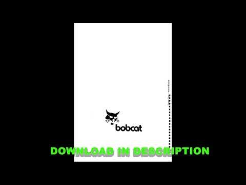 Bobcat 130 Hydraulic Excavator Operator’s Manual PDF English – Operation Guide