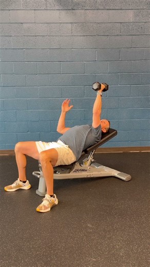 Dumbbell Single Arm Incline Fly