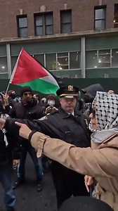 5K views · 246 reactions | A supporter of genocide and resident at SummitNYC building threw garbage at pro-Palestine protestors. The NYPD brutally arrested protestors instead of holding him to account. | Olive Palestine | Facebook