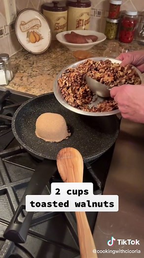 Today I’ll be showing you how to make Candied Walnuts! Enjoy! #baking #cooking #recipesoftiktok #recipes #snack #snacks #walnuts #candy #chef #summer #tasty #yummy