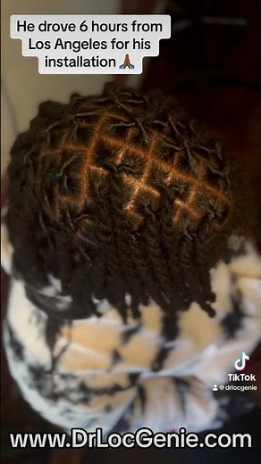 6 inch human hair loc extensions by Dr.LocGenie