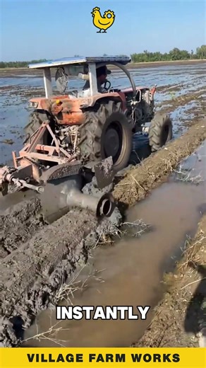 Modified Tractor 🚜 SWIMS Through The Mud #MudTractor