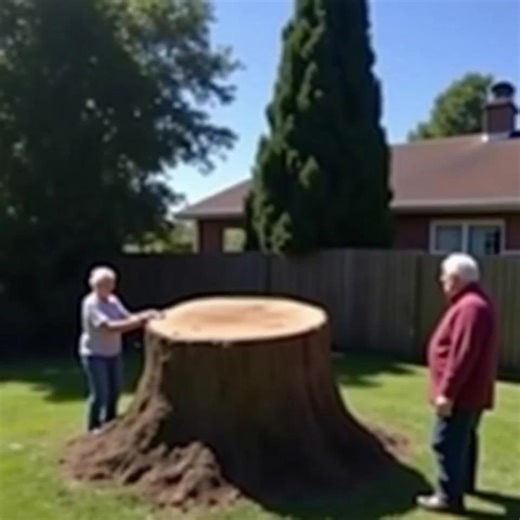 When we came back from vacation, one of our ancient trees was gone. But the real shock came when we checked the footage. It was broad daylight when we saw it. The sun was high, the sky painfully blue, birds still chirping like nothing was wrong. But in the middle of our backyard, where shade had ruled the land for generations, there was only a massive stump. Flat. Fresh. Silent. My mother placed her palm on the cut surface, as if touching it might undo what had happened. My father stood a few st