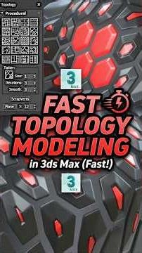 Procedural Topology Generation That Actually Works #shorts #3dsmax