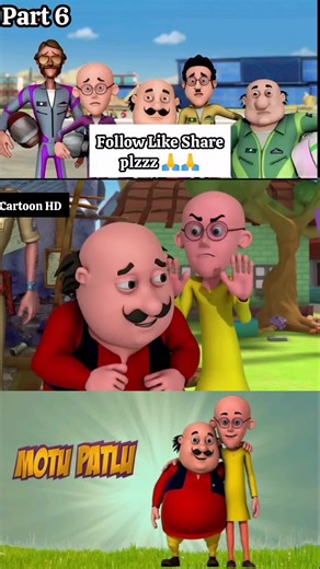 Part 6 l Motu Patlu Cartoon in hindi l Follow For more Videos #tiktokuk🇬🇧🇬🇧 #tiktokteamunfreezmyacount #viewsproblem #dear_tiktok_team_plz_grow_my_account
