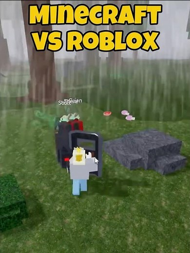 Minecraft vs Roblox #meowgiccraft #minecraft #roblox