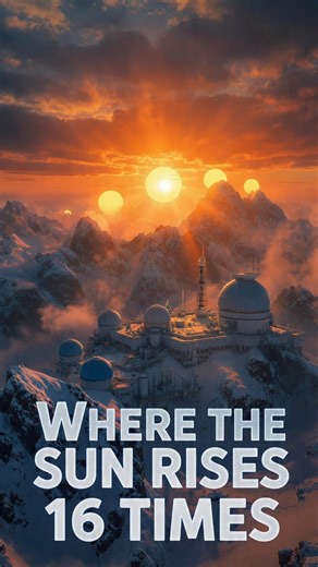 Where the Sun Rises 16 Times! #douknow #mindblowingfacts #amazingfacts #stories #space #ytshorts