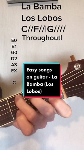You won’t believe how easy it is. La Bamba-Los Lobos #fyp #foryou #learnontiktok #guitar #guitarist #guitarlessons