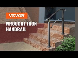 VEVOR Iron Handrail Arch | Handrails for Indoor & Outdoor Steps