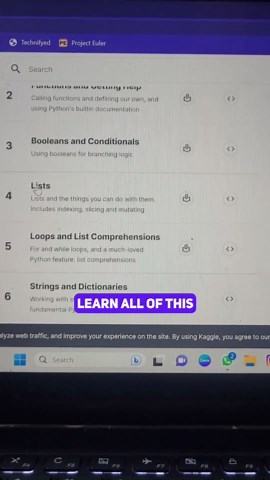 Vasav Trehan on Instagram: "Fastest way to get certified in python. Want to get certified in python programming? I found a course by kaggle which will teach you all the basic required skills to get started in python in this 5 hours long course. This course is ideal for someone who has prior coding knowledge and want to add python to you skills library. Like ❤️ Comment ✍️ Share 🚀 #python #pythonprogramming #coding #programming #freecertificate #onlinecourse #kaggle"