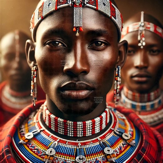 African Portrait Print | Modern Ethnic Wall Art (digital Download) - Etsy