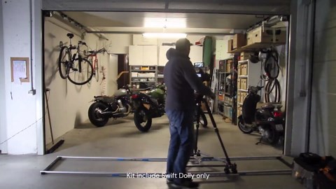 PROAIM Swift Video Camera Track Dolly System for Filmmakers. 28'' Central Distance. Payload up to 159kg / 350lb (SWFT-DL)