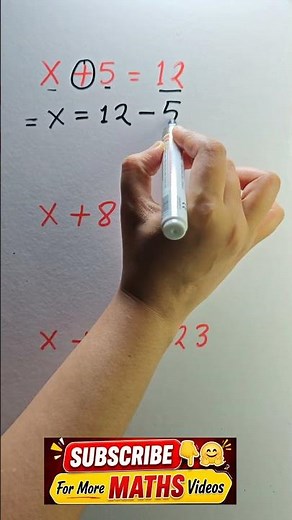 How to Solve Simple Equations | Easy Maths Lesson #maths #mathematics #m#mathas #mathematica