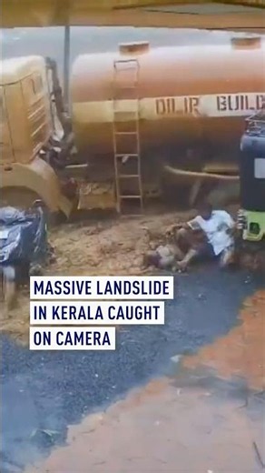 Deadly landslide caught on camera as by-standers ran for their lives