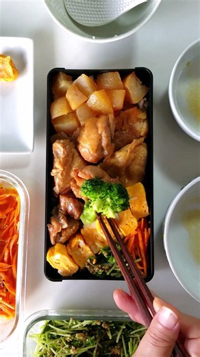 ネタ切れ。明日はどうしよ。高校生男子の鶏の角煮弁当_20260616 #bento #도시락 #高校生男子弁当#お弁当 #お弁当記録 #homemadecooking #점심 #집밥 #shorts