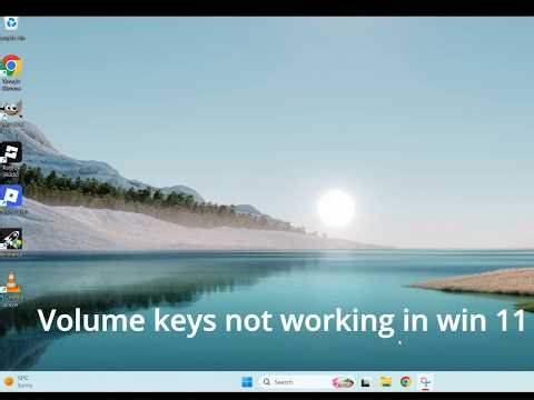 FIX volume key not working win 11 2026