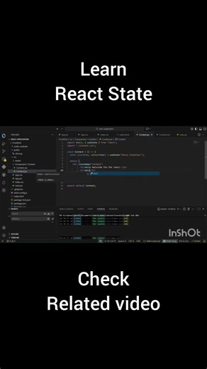 Learn React State | #viral #shorts #ytshorts #coding
