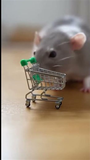 Is this my shopping cart? Today's grocery shopping is on a different scale.