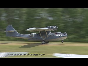2015 Warbirds Over The Beach Air Show PBY-5A Catalina flight (Saturday)