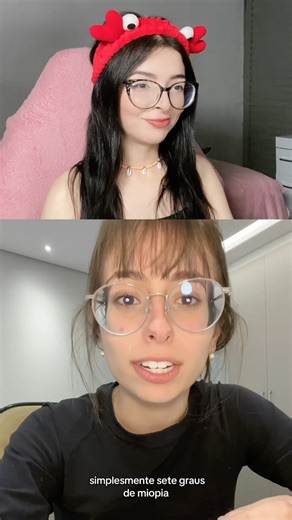403K views · 10K reactions | A moça tem 7 graus de miopia #react #humor #ironia #oculosdegrau #oculos #miopia | Allemida | Facebook