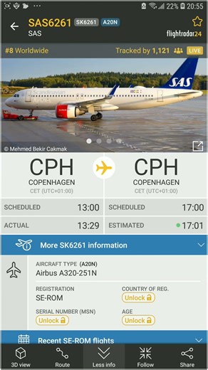 SAS Counter-Strike Demo Flight on Flightradar24