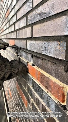 Perfect Brick Joint Finishing Technique | Clean Mortar Application.