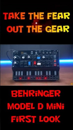 Behringer Model D mini first look #behringer #behringermodeld #moog #electronicmusic