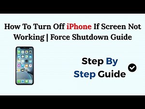 How To Turn Off iPhone If Screen Not Working | Force Shutdown Guide
