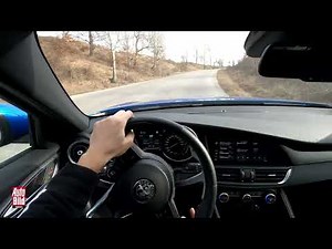Test Drive Alfa Romeo Giulia Veloce 2.2 JTDM 210 HP Exterior + POV driving 4k60