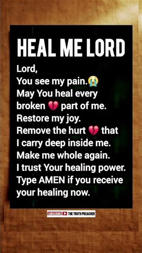 Heal me Lord 🙏| Have Faith Your Pain Is Healing Now... #healing