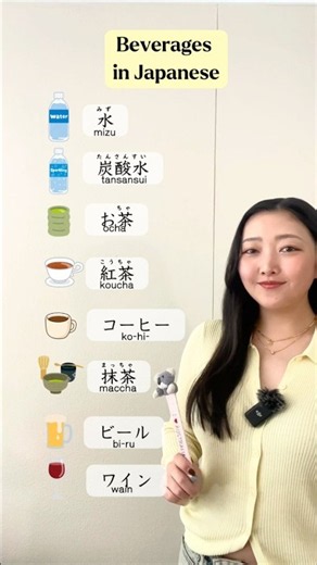 🥤 Japanese Drink Vocabulary #japaneselanguage