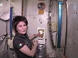 Astronaut gives a tour of the International Space Station toilet