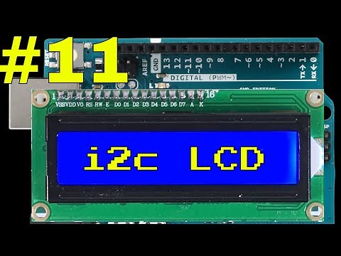 How to use an i2c LCD display with arduino - including library install